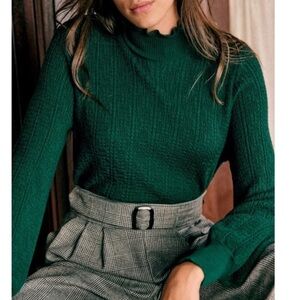 SEZANE ROSALIA MERINO WOOL SWEATER XS